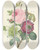 Triptych art skateboard deck of Pierre Joseph Redout Choix Des Plus Belles Fleurs Pl 095 by Pierre Joseph Redoute (1759-1840)