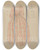 Triptych art skateboard deck of Dorothy Gernon Dress_3 by Dorothy Gernon