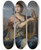 Triptych art skateboard deck of Bolognese School Muse Playing Her Lyre by Bolognese School