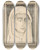 Triptych art skateboard deck of Lodewijk Schelfhout Hoofd Van Een Vrouw_2 by Lodewijk Schelfhout (1881-1943)