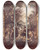 Triptych art skateboard deck of Arthur Rackham They Worked Themselves Up Into Such A Rage That They Tore Up Trees By The Roots by Arthur Rackham (1867-1939)