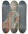 Triptych art skateboard deck of Jeanbaptiste Perronneau Portrait Of Maponde by Jean-Baptiste Perronneau (1715-1783)