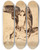 Triptych art skateboard deck of Edvard Munch The Vampire_1 by Edvard Munch (1863-1944)