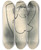 Triptych art skateboard deck of Mikul Galanda Toaleta by Mikulas Galanda (1895-1938)