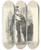 Triptych art skateboard deck of Sir John Tenniel A Common Sorrow by Sir John Tenniel (1820-1914)