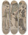 Triptych art skateboard deck of Kitagawa Utamaro No Title_2 by Kitagawa Utamaro (1753-1806)