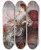 Triptych art skateboard deck of Giovanni Boldini Portrait De Madame Torri Danseuse Lopra by Giovanni Boldini (1842-1931)