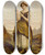 Triptych art skateboard deck of Dominique Louis Papety A French Peasant Girl by Dominique Louis Papety (1815-1849)