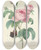 Triptych art skateboard deck of Pierre Joseph Redout Choix Des Plus Belles Fleurs Pl 088 by Pierre Joseph Redoute (1759-1840)