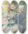 Triptych art skateboard deck of Konstantin Andreevich Somov Masquerade by Konstantin Andreevich Somov (1869-1939)