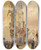 Triptych art skateboard deck of Thomas Shotter Boys The Cathedral Bruges by Thomas Shotter Boys (1803-1874)