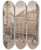 Triptych art skateboard deck of Richard Moser Wien Irisgasse Gegen Naglergasse by Richard Moser (1874-1924)