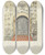Triptych art skateboard deck of Albert Pratt Doorway And Door by Albert Pratt
