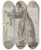Triptych art skateboard deck of David Bles Staande Man Met Viool En Strijkstok by David Bles (1821-1899)
