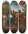 Triptych art skateboard deck of Carlo Maratti The Flight Into Egypt_2 by Carlo Maratti (1625-1713)