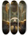 Triptych art skateboard deck of Franoismarius Granet The Choir In The Capuchin Church On The Piazza Barberini Rome by Franois-Marius Granet (1775-1849)