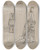 Triptych art skateboard deck of Melita Hofmann Wedding Dress_2 by Melita Hofmann (1907-1976)
