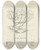 Triptych art skateboard deck of Leonard Leslie Brooke Little Bopeep 2 by Leonard Leslie Brooke (1862-1940)