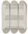 Triptych art skateboard deck of Raymond Guterl Lace Edging by Raymond Guterl