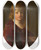 Triptych art skateboard deck of Jacob Adriaensz Backer Portrait Of A Boy_2 by Jacob Adriaensz Backer (1609-1651)