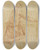 Triptych art skateboard deck of Andrea Boscoli Kneeling Figure From The Back by Andrea Boscoli (1560-1608)