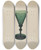 Triptych art skateboard deck of John Dana Sherry Wine Glass by John Dana (1935)