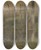 Triptych art skateboard deck of Jakob Becker Gartentor Aufs Feld Fhrend by Jakob Becker (1810-1872)
