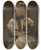 Triptych art skateboard deck of Alfred Stevens The Parisian Sphinx_2 by Alfred Stevens (1817-1875)
