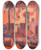 Triptych art skateboard deck of Jean De Bosschre Her Imperial Majestys Apartment Was On Fire by Jean de Bosschre (1878-1953)
