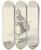 Triptych art skateboard deck of Jeanbaptiste Le Prince Tambour De Strelits by Jean-Baptiste Le Prince (1734-1781)