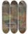 Triptych art skateboard deck of Arnold Peter Weiszkubnan In A Village by Arnold Peter Weisz-Kubnan (1898-1944)