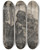Triptych art skateboard deck of Rembrandt Van Rijn Old Woman Seated In A Cottage With A String Of Onions On The Wall by Rembrandt Van Rijn (1606-1669)