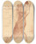 Triptych art skateboard deck of Charleslucien Landre Fausta by Charles-Lucien Landre (1862-1934)