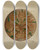 Triptych art skateboard deck of Eugene Shellady Pa German Plate_5 by Eugene Shellady