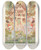 Triptych art skateboard deck of Dugald Stewart Walker Fairy Tales From Hans Christian Andersen Pl21 by Dugald Stewart Walker (1883-1937)