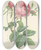 Triptych art skateboard deck of Pierre Joseph Redout Choix Des Plus Belles Fleurs Pl 099 by Pierre Joseph Redoute (1759-1840)