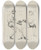 Triptych art skateboard deck of Andr Dunoyer De Segonzac Tableau De La Boxe Illustr De 29 Gravures Leauforte Pl 51 by Andre Dunoyer De Segonzac (1884-1974)