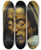 Triptych art skateboard deck of Henry Fuseli Head Of A Damned Soul From Dantes Inferno by Henry Fuseli (1741-1825)