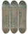 Triptych art skateboard deck of Michael Lauretano Stencilled Floor_2 by Michael Lauretano