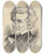 Triptych art skateboard deck of Jacques Reich Andrew Jackson by Jacques Reich (1852-1923)