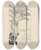 Triptych art skateboard deck of Rudyard Kipling Parsee Sitting In His Palm Tree by Rudyard Kipling (1865-1936)