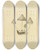 Triptych art skateboard deck of James Bolton Icons Fungorum Circa Halifax Sponte Nascentium Pl139 by James Bolton (1735-1799)