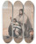 Triptych art skateboard deck of John Richard Coke Smyth Zita A Huron Indian by John Richard Coke Smyth (1808-1882)