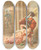Triptych art skateboard deck of A Guillon La Barbe Bleue by A Guillon (19-)