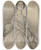 Triptych art skateboard deck of Jakob Becker Junge Dame In Halbfigur Gesicht En Face by Jakob Becker (1810-1872)