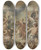 Triptych art skateboard deck of Jacob Jordaens Das Martyrium Des Heiligen Stephanus by Jacob Jordaens (1593-1678)