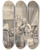 Triptych art skateboard deck of John Thomas Smith Hogarth Solicits His Patron Bishop Hoadley To Look Over His Ms Analysis Of Beauty by John Thomas Smith (1766-1833)