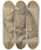 Triptych art skateboard deck of Giovanni Battista Salvi Da Sassoferrato Saint Joseph Leaning On A Table by Giovanni Battista Salvi Da Sassoferrato (1609-1685)