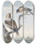 Triptych art skateboard deck of Aert Schouman Twee Vogels Een Appelvink Coccothraustes Coccothraustes En Een Keep Fringilla Montifringilla by Aert Schouman (1710-1792)