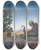 Triptych art skateboard deck of Maxfield Parrish Shuffleshoon And Amberlocks by Maxfield Parrish (1870-1966)